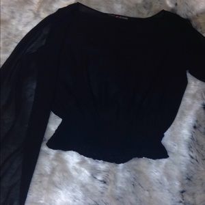 Sheer DKNY blouse